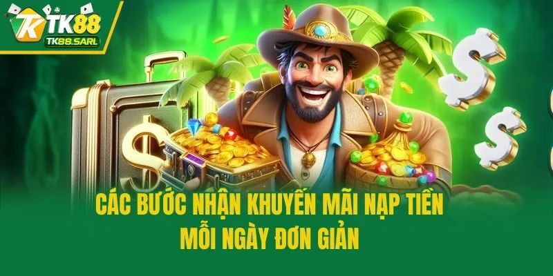 Các bước nhận khuyến mãi nạp tiền mỗi ngày đơn giản